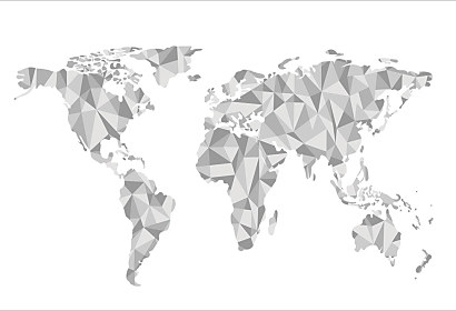 3d Fototapeta Mapa sveta 1017